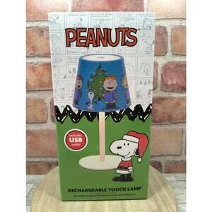 Peanuts Rechargeable Touch Indoor/Outdoor Lamp With Dimmer Holiday Carolers New